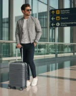 Valija Extra Resistente Ultraliviana Carry On 20 Pulgadas Gris 30 - Imagen 5