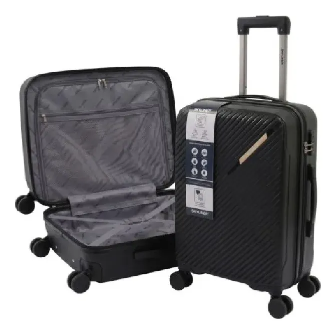 negro. Valija Extra Resistente Ultraliviana Carry On 20 Pulgadas Negro - Imagen 1