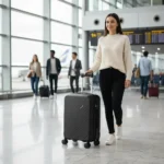 Valija Extra Resistente Ultraliviana Carry On 20 Pulgadas Negro 37 - Imagen 2