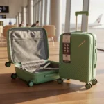 Valija Extra Resistente Ultraliviana Carry On 20 Pulgadas Verde - Imagen 5