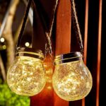 Lámpara Solar Decorativa Para Exterior En Frasco De Vidrio