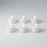 Pack De 6 Velas Velitas Led Pequeñas Decorativas Blancas - Imagen 3