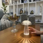 Mini Lampara De Mesa Portátil Tipo Hongo Veladora Decoracion