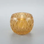 Velas Velitas Led Con Porta Vela Dorado Tipo Pecera Modernas A Pila - Imagen 3