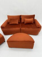 Juego Living Sofa 2.30 + Butaca + Isla Media Luna Elegante - Imagen 4