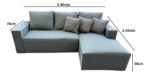 Juego Living Sofa Sillón 3 Cuerpos E Isla 2.40x1.50mt 2años - Imagen 6