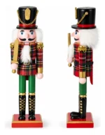 Adorno Navideño Soldados Cascanueces De Madera 30cm Navidad Modelo 1 - Imagen 2