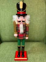 Adorno Navideño Soldados Cascanueces De Madera 30cm Navidad Modelo 1 - Imagen 5