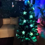Árbol Navidad Premium Fibra Óptica Luces Led Mágica Estrella