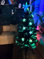 Árbol Navidad Premium Fibra Óptica Luces Led Mágica Estrella