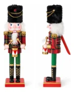 Adorno Navideño Soldados Cascanueces De Madera 30cm Navidad Modelo 2 - Imagen 3