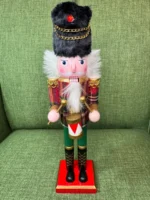 Adorno Navideño Soldados Cascanueces De Madera 30cm Navidad Modelo 2 - Imagen 5