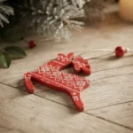 12 Chirimbolo Adorno De Madera Para Árbol De Navidad 6 Cm Motivos Navideños - Imagen 3