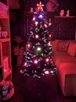 Árbol Navidad Premium Fibra Óptica 180cm Extra Led Magicas - Imagen 4