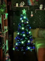 Árbol Navidad Premium Fibra Óptica 180cm Extra Led Magicas
