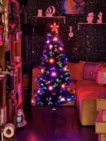 Árbol Navidad Premium Fibra Óptica 180cm Extra Led Magicas - Imagen 2