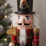 Adorno Navideño Soldados Cascanueces De Madera 30cm Navidad Modelo 3 - Imagen 3