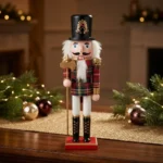 Adorno Navideño Soldados Cascanueces De Madera 30cm Navidad Modelo 3