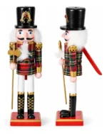 Adorno Navideño Soldados Cascanueces De Madera 30cm Navidad Modelo 3 - Imagen 4