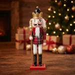Adorno Navideño Soldados Cascanueces De Madera 30cm Navidad Modelo 4
