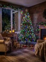 Arbolito Árbol Navidad 150 Cm Premium Frondoso Metal - Imagen 4