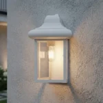 Farol Aplique Lámpara De Pared Abierto Plástico Con Acrílico Blanco - Imagen 2