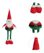 Muñeco Navidad Grande 60cm Papa Noel Pata Larga Extensibles - Imagen 6
