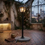 Farol De Pie Colonial Jardín C/ Poste 130cm Lámpara Exterior - Imagen 2