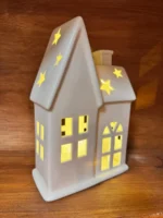 Casita Veladora Led Adorno Deco Navidad Casa Navideña Grande - Imagen 4
