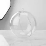 Bola De Navidad Adorno Transparente Personalizable 8cm - Imagen 2