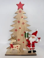 Árbol Decorativo Navideño Papa Noel Y Reno Arbolito Navidad - Imagen 2