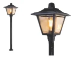 Farol De Pie Colonial Jardín C/ Poste 130cm Lámpara Exterior - Imagen 3