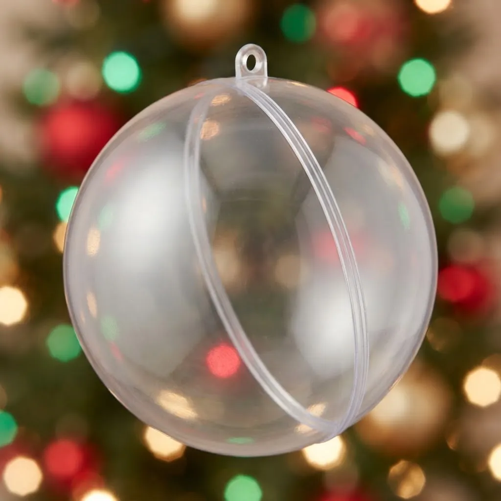 D_NQ_NP_2X_775504-MLA117723979426_102026-F Bola De Navidad Adorno Transparente Personalizable 8cm - Imagen 1