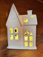 Casita Veladora Led Adorno Deco Navidad Casa Navideña Grande - Imagen 5