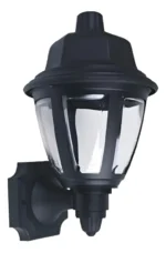 Farol Aplique Colonial Plástico De 6 Caras Negro Cerrado - Imagen 2