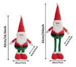 Muñeco Navidad Grande 60cm Papa Noel Pata Larga Extensibles - Imagen 3
