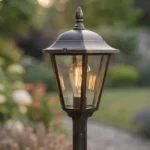 Farol De Pie Colonial Jardín C/ Poste 130cm Lámpara Exterior - Imagen 2