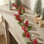 Muérdago Tupido Artificial Guirnalda Navidad 150 Cm Navideña - Imagen 2