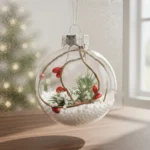 Esfera Chirimbolos 8cm Transparente Adornos Navidad Grande - Imagen 3