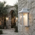 Farol Aplique Lámpara De Pared Abierto Plástico Con Acrílico Blanco