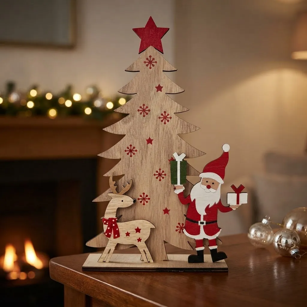 D_NQ_NP_2X_928175-MLA118234220682_102026-F Árbol Decorativo Navideño Papa Noel Y Reno Arbolito Navidad - Imagen 1