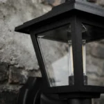 Farol Aplique Colonial Plástico De 4 Caras Negro Cerrado - Imagen 2