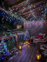 Guirnalda Guia Luces De Navidad 240 Led 50 Metros A Enchufe Multicolor - Imagen 6