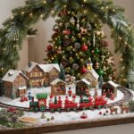Tren Navideño De Madera Adorno Decorativo Navidad 26cm Rojo - Imagen 4