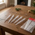 Colgantes Para Árbol De Navidad De Nieve Pico 15cm Trae 5uni