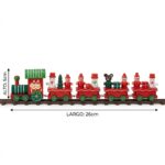 Tren Navideño De Madera Adorno Decorativo Navidad 26cm Rojo - Imagen 5