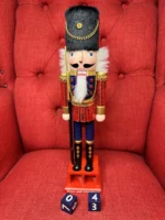 Cascanueces Grande Adorno Navideño Soldado De Madera Navidad Modelo 1 - Imagen 5