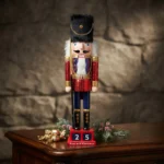 Cascanueces Grande Adorno Navideño Soldado De Madera Navidad Modelo 1