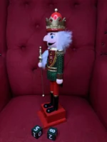 Cascanueces Grande Adorno Navideño Soldado De Madera Navidad Modelo 3 - Imagen 3