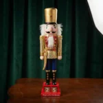 Cascanueces Grande Adorno Navideño Soldado De Madera Navidad Modelo 2